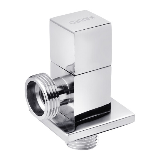 Головне фото - Кран приладовий для підключення Karro 1/2"х3/4" ЗЗ хромований KR-03122А