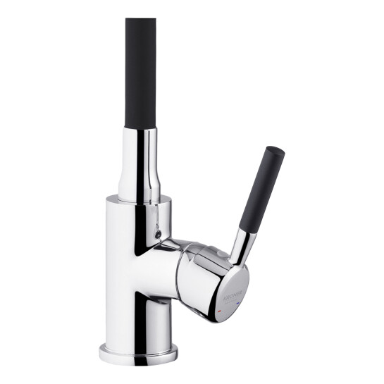 Додаткове фото - Комплект кухонна мийка Kroner Derby-5050HM Brush + cушарка для посуду Kroner Matte-SCH4333-2 + змішувач Kuche-C132BLK + дозатор Spender-016