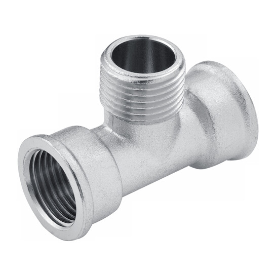 Головне фото - Трійник Karro 1/2" ВЗВ нікельований KR-3213