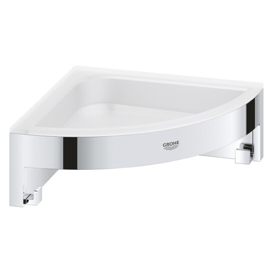 Головне фото - Полиця для душу Grohe QuickFix Start Cube кутова з гачками 41106000