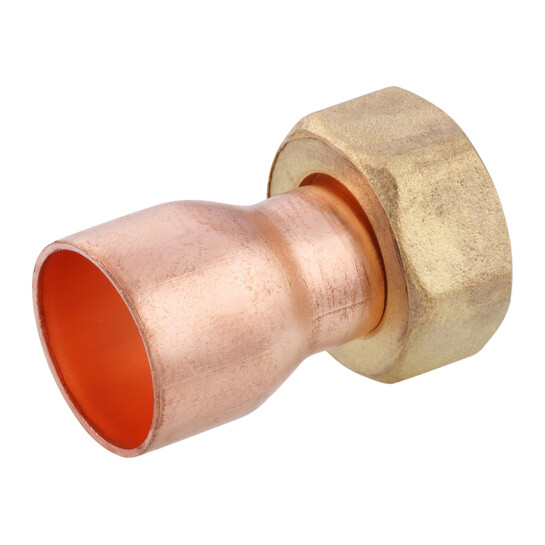 Головне фото - Муфта мідна з накидною гайкою Karro Ду15x3/4"