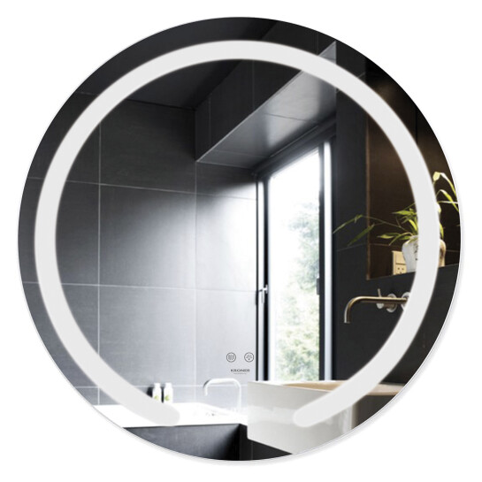 Головне фото - Дзеркало Kroner KRP Spiegel R1 - 6060 з LED-підсвічуванням та антизапотіванням