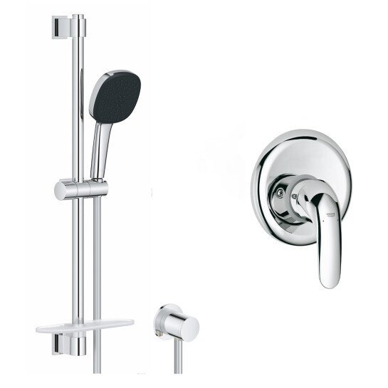 Головне фото - Душова система Grohe Euroeco з гарнітуром Vitalio Comfort 110 та шланговим підключенням 3274226929