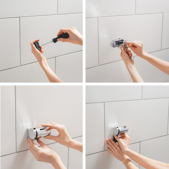 Додаткове фото - Душова система Grohe Vitalio Start 250 з виливом для ванни та змішувачем Euroeco UA32747R3
