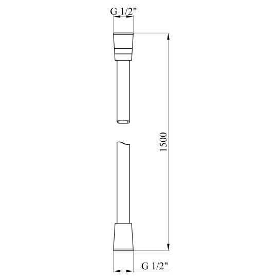 Додаткове фото - Шланг для душу Kroner Element 2860912900Z-0101