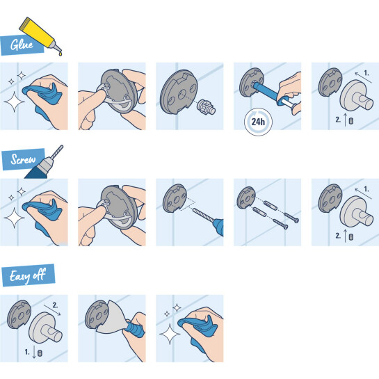 Додаткове фото - Мильниця з тримачем Grohe QuickFix Start Cube 41193000