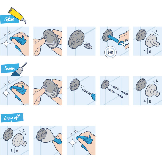 Додаткове фото - Полиця для ванної кімнати Grohe QuickFix Start Cube 411092430