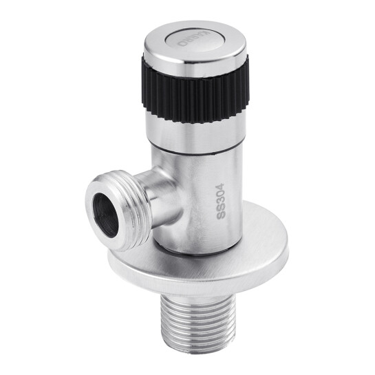 Головне фото - Кран приладовий для підключення Karro 1/2"х1/2" ЗЗ нержавіюча сталь KR-3130S