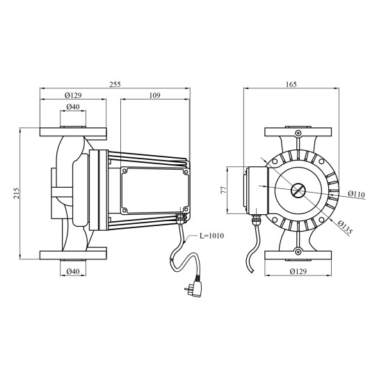 Додаткове фото - Насос циркуляційний Forwater WRS 40/370-F (Grundfos)