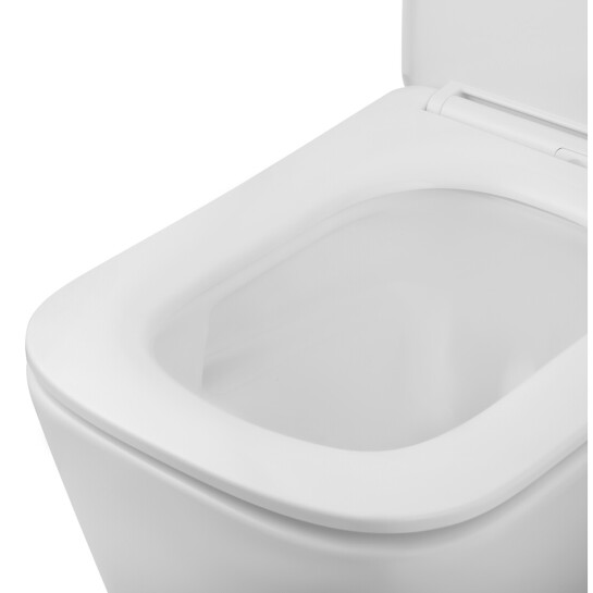 Додаткове фото - Комплект 4 в 1: Інсталяція Grohe Solido 2 в 1 38971000 + Панель змиву для унітаза Grohe Even Black 38966KV0 + Унітаз підвісний безобідковий Kroner Eifel WHI483429 TORNADO з сидінням Slim Duroplast / Soft-close / Quick relase KE483429WHIT(38971966KV0KE48T)