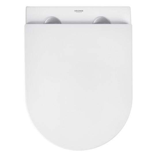 Додаткове фото - Комплект 4 в 1: Інсталяція Grohe Solido 2 в 1 38971000 + Панель змиву для унітаза Grohe Even Black 38966KV0 + Унітаз безобідковий Kroner Harz WHI483632 TORNADO з сидінням Slim Duroplast / Soft-close / Quick relase KH483632WHIT (38971966KV0KH48T)
