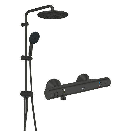 Головне фото - Змішувач термостатичний для душу Grohe QuickFix Start Black UA303908T2