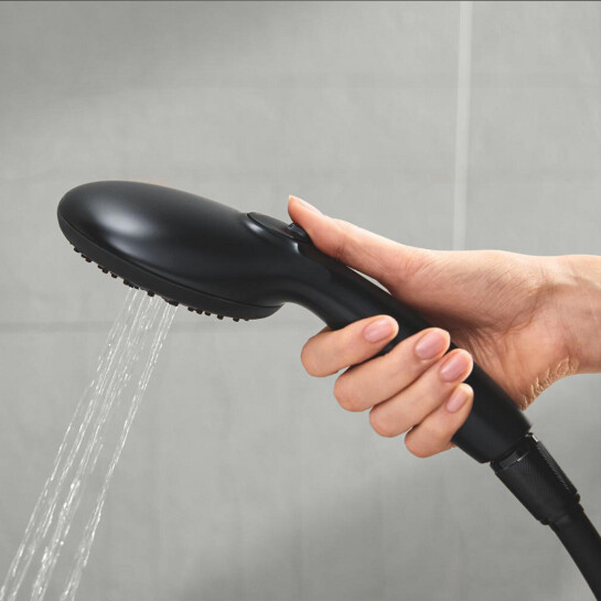 Додаткове фото - Змішувач термостатичний для душу Grohe QuickFix Start Black UA303908T2