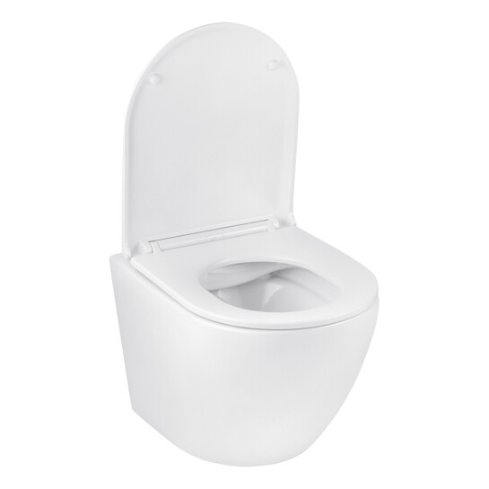 Додаткове фото - Комплект 4 в 1: Інсталяція Grohe Solido 2 в 1 38971000 + Панель змиву для унітаза Grohe Even 389662430 + Унітаз підвісний безобідковий Kroner Harz WHI483632 TORNADO з сидінням Slim Duroplast / Soft-close / Quick relase KH483632WHIT (38971966243KH48T)