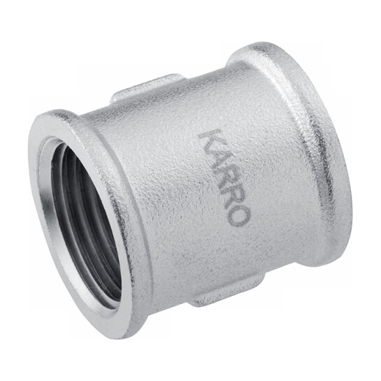 Головне фото - Муфта Karro 1/2" ВВ нікельована KR-3122