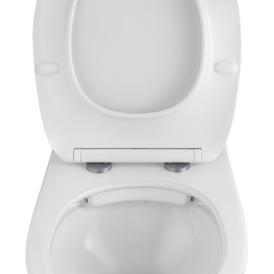 Додаткове фото - Комплект 4 в 1: Інсталяція Grohe QuickFix Solido 2 в 1 38971000 + Панель змиву для унітаза Grohe QuickFix Even 389662430 + Унітаз безободковий Kroner Oker WHI533536 RIMLESS з сидінням Slim Duroplast /Soft-close /Quick relase KO533536WHIR (38971966243KO53R