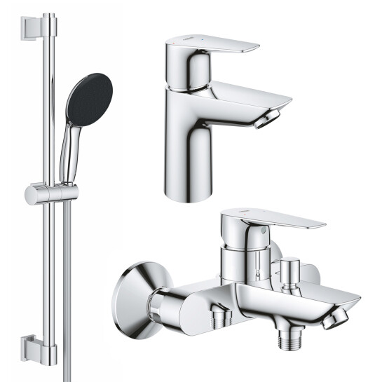 Головне фото - Набір змішувачів 3 в 1 для ванної кімнати Grohe QuickFix StartEdge S-Size UA202501SE