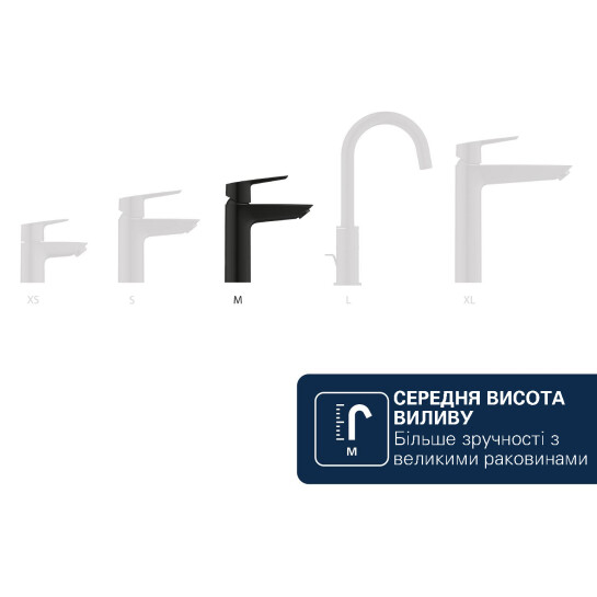 Додаткове фото - Змішувач для раковини Grohe QuickFix Dice M-Size 1018322430 з донним клапаном