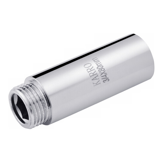 Головне фото - Подовжувач Karro 3/4" ВЗ, L=80 мм хромований KR-3209