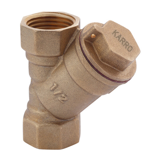 Головне фото - Фільтр грубої очистки для газу Karro 1/2" ВВ латунний KR-202