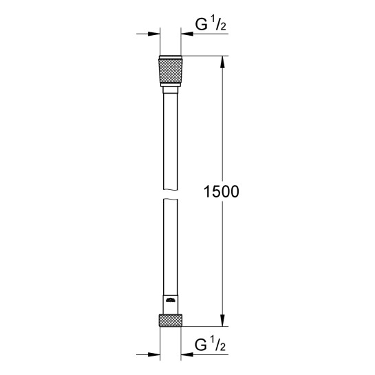 Додаткове фото - Шланг для душу Grohe VitalioFlex Silver TwistStop 1500 мм 27505001