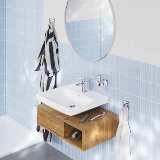 Додаткове фото - Змішувач для раковини Grohe QuickFix Dice S-Size 1018560000 з донним клапаном