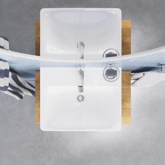 Додаткове фото - Змішувач для раковини Grohe QuickFix Dice S-Size 1018560000 з донним клапаном