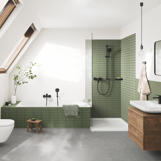 Додаткове фото - Змішувач для раковини Grohe QuickFix Dice S-Size 1018562430 з донним клапаном