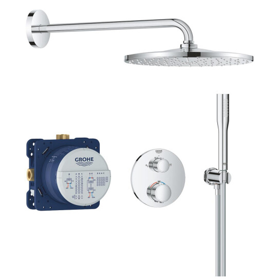 Головне фото - Душова система прихованого монтажу термостатична Grohe QuickFix Precision з Vitalio Rain Mono 310 34880000