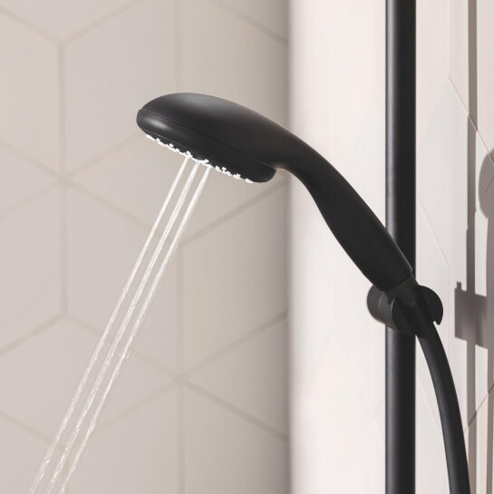 Додаткове фото - Змішувач термостатичний для ванни Grohe QuickFix Precision Start Black UA303907T1