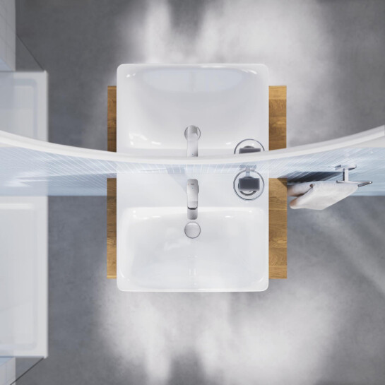 Додаткове фото - Змішувач для раковини Grohe QuickFix Dice ES S-Size 1018610000 з донним клапаном
