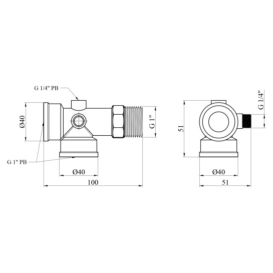 Додаткове фото - З'єднувач п'ятиходовий Grandwater 100 mm Super