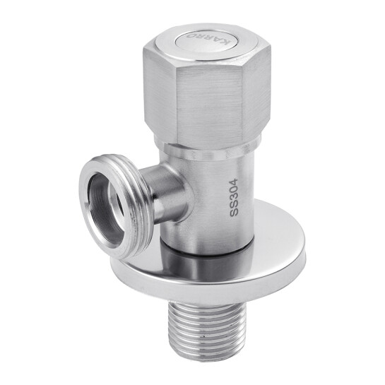 Головне фото - Кран приладовий для підключення Karro 1/2"х3/4" ЗЗ нержавіюча сталь KR-3132S
