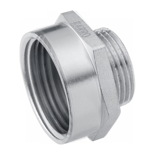 Головне фото - Перехідник Karro 1 1/2"х1 1/4" ВЗ нікельований KR-3117