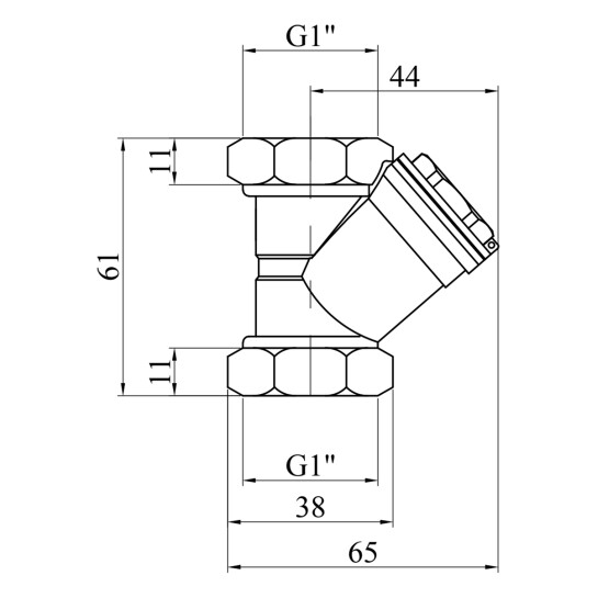 Додаткове фото - Фільтр грубої очистки Valves 1"