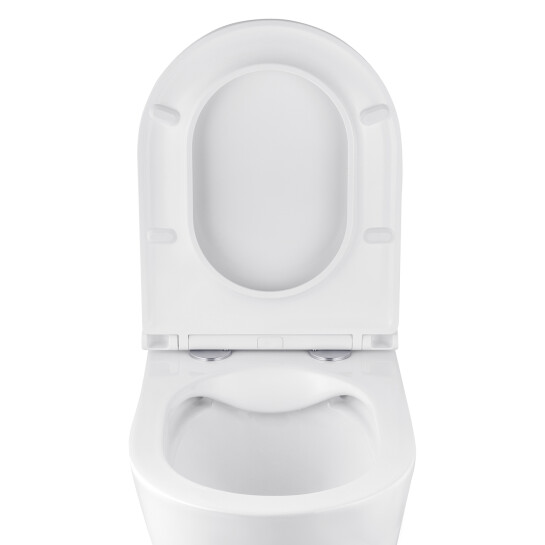 Додаткове фото - Комплект 4 в 1: Інсталяція GROHE Solido 3 в 1 3884966Q + Унітаз безобідковий Kroner Armada WHI513636 RIMLESS з сидінням Slim Duroplast / Soft-close / Quick relase KA513636WHIR (3884966KA513636)