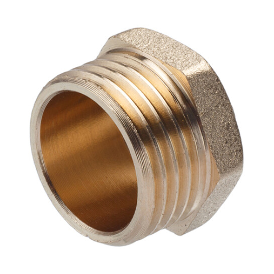 Головне фото - Пробка посилена LexLine 1/4" РЗ латунна УК1019-В
