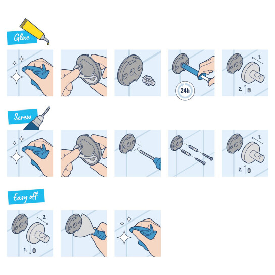 Додаткове фото - Склянка з тримачем для ванної кімнати Grohe QuickFix Start Cube 410972430