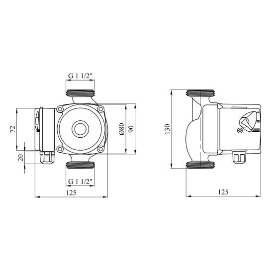 Додаткове фото - Насос циркуляційний Forwater GPD 25/6-130 (Grundfos)