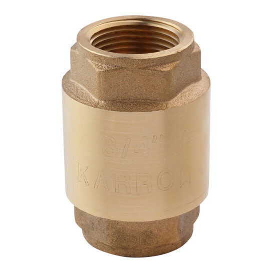Головне фото - Зворотнй клапан Karro 3/4" ВВ з латунним штоком KR-6120