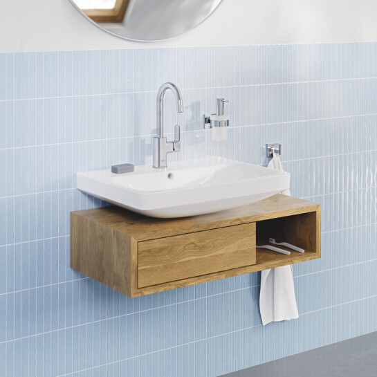 Додаткове фото - Набір аксесуарів для ванної кімнати Grohe QuickFix Start Cube 3 в 1 BF40961SC