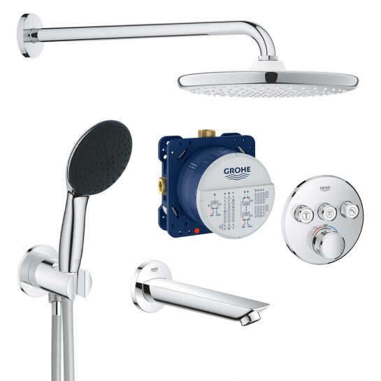 Головне фото - Душова система прихованого монтажу термостатична Grohe QuickFix SmartControl UA202802R3