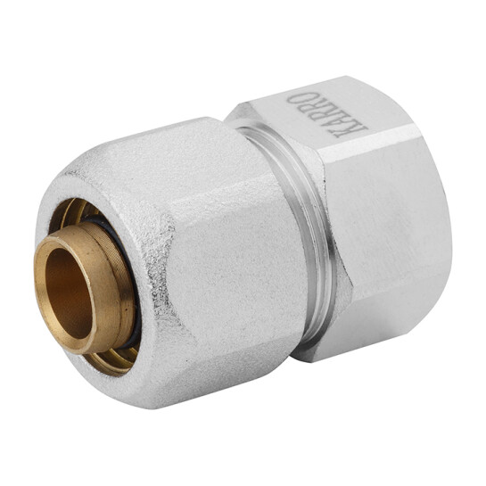 Головне фото - Муфта металопластикова Karro 20х1/2" РВ нікельована KR-0522