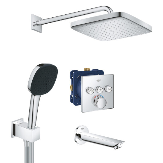 Головне фото - Душова система прихованого монтажу термостатична Grohe QuickFix SmartControl UA202802C3