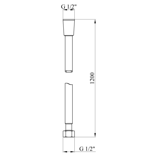 Додаткове фото - Шланг для душу Kroner KRM - GRP608 Anti-Twist 120 см
