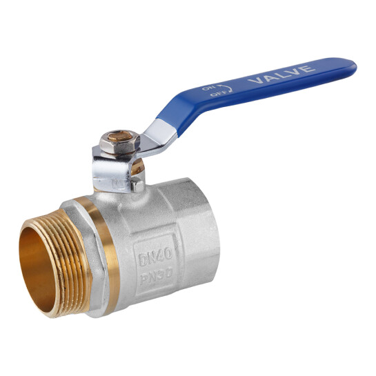 Головне фото - Кран кульовий Valves 1 1/2'' ВЗ PN30 синя ручка