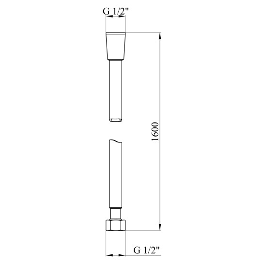Додаткове фото - Шланг для душу Kroner KRM - C607 Anti-Twist 160 см
