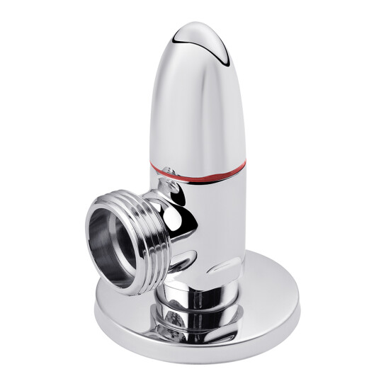 Головне фото - Кран приладовий для підключення Karro 1/2"х3/4" ЗЗ хромований KR-3111