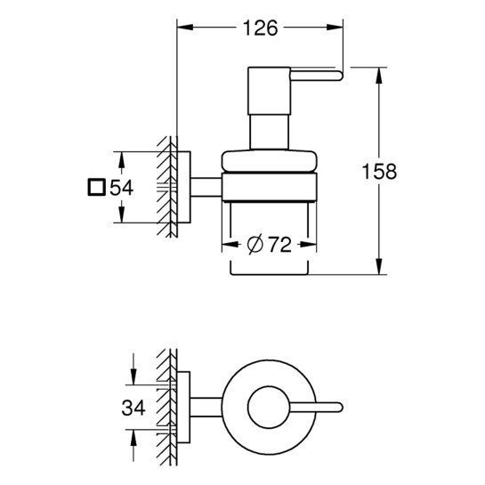 Додаткове фото - Дозатор для рідкого мила Grohe QuickFix Start Cube 410982430