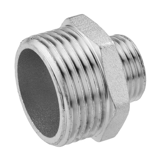 Головне фото - Ніпель перехідний посилений LexLine 1 1/4"х1/2" ЗЗ нікельований НК0514-Вн